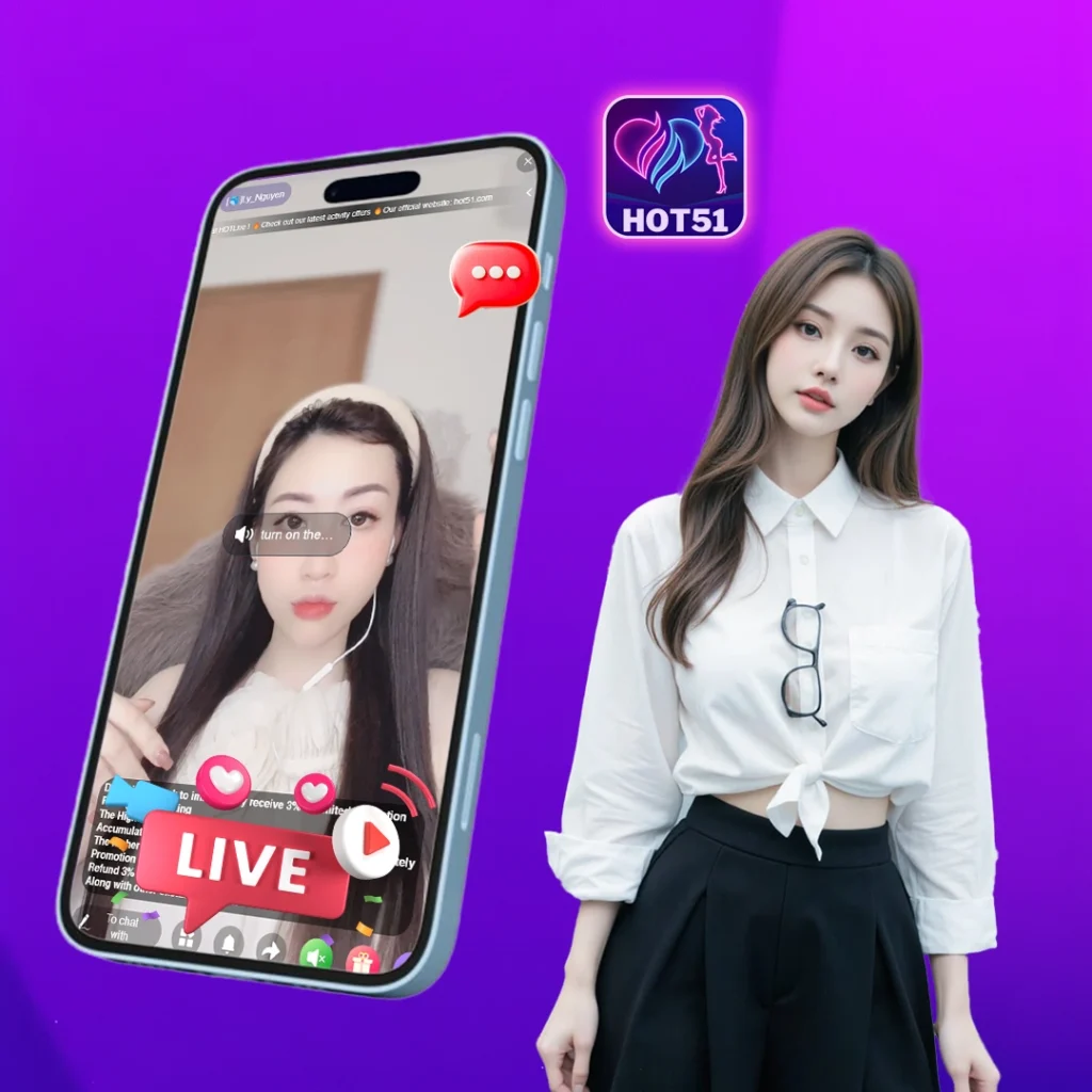 hot51 app for live stream in Vietnam