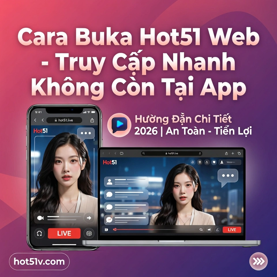Cara Buka Hot51 Web Truy Cập Live Streaming Không Cần Tải App