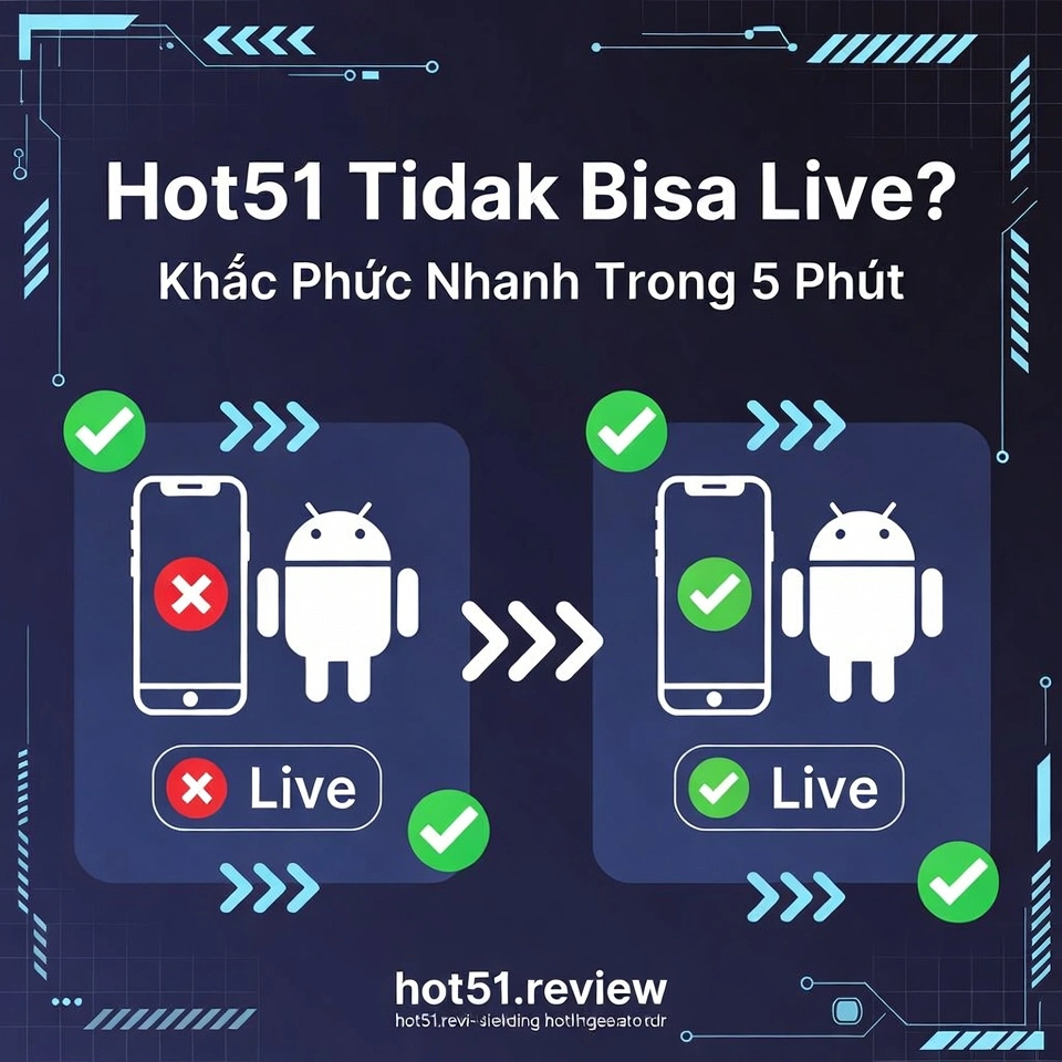 Hot51 Tidak Bisa Live – Sửa Lỗi Trong 5 Phút